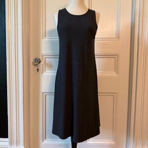 Free Fly Womens Gray Dress Small Sleeveless Bamboo Comfy Pockets Charcoal Grey